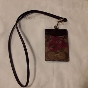 Coach ID Lanyard/Card holder